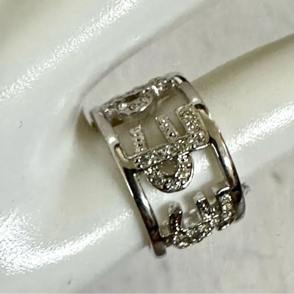 Silver tone ring bundle of 3 - Picture 5 of 7